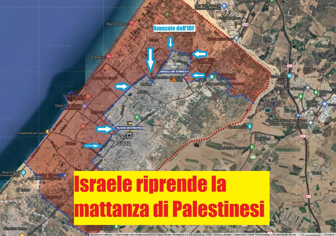Mappa di Gaza, modificata e di libero uso